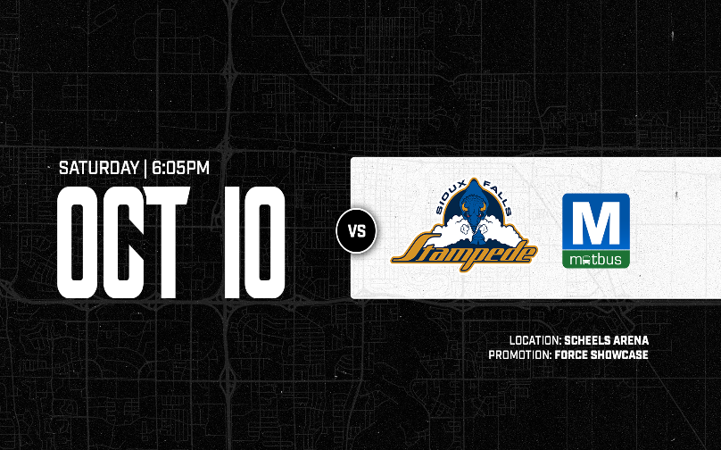 More Info for SIOUX FALLS STAMPEDE VS. FARGO FORCE